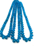 Peruvian Opal Roundel Beads, 8-15 mm Size Code 3 • Length 16 Inch • AAA Quality • Origin Peru, Transparent quality, dyed color Opal