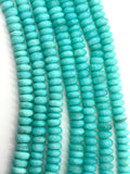 Peruvian Opal Roundel Beads, 12 mm Size • Length 14 Inch • AAA Quality • Origin Peru. dyed color opal
