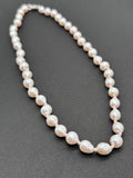 Freshwater Pearl Baroque Shape Necklace, small size , Fine Quality for pearl necklace, AAA Quality .Pearl Baroque shape, hand knotted