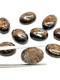 Bronzite Smooth Oval Cabs ,Natural gemstone cabochon .Size 10X14 MM, gemstone cabs pack of 5 pc