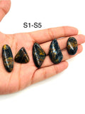 Pietersite Cabochon-Code #S1 - S5- Natural gemstone cabochon- Pietersite Loose Stone - Pietersite Cabs