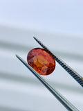 2.3 Carat Natural Spessartite Garnet Faceted Oval Cut - Code #A5- 7.6x6.5 mm - AAA Quality - Spessartite Garnet Loose Stone