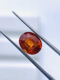 2.10 Carat Spessartite Garnet Faceted Oval Cut - Code #A7- 7.4x6.2 mm - AAA Quality - Natural Spessartite Garnet Loose Stone