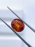 2.10 Carat Spessartite Garnet Faceted Oval Cut - Code #A7- 7.4x6.2 mm - AAA Quality - Natural Spessartite Garnet Loose Stone