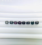 Spinel Faceted Cushion • Code# B3 - Pack of 8 Pcs - 4.7- 5.5x5-5.5 mm - Natural Multi Spinel Cushion Cut - AAA Quality