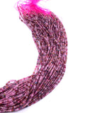 Multi Spinel Faceted Cube Beads 2mm size- AAA Quality - Natural Spinel Faceted Box - Length 39 Cm