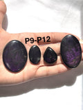 Purpurite Cabs ,Code P9-P12 .Natural gemstone , Gemstone cabochon. Purpurite