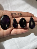 Purpurite Cabs ,Code P21-P24 .Natural gemstone , Gemstone cabochon. Purpurite