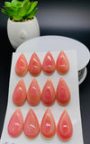 Queen Conch Shell Pear Cabs • 15x25 mm Size • Pack of 1 Pc • AAA Quality • Flat Back • Queen Conch Cabochons