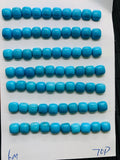 Turquoise Cushion Cabs - 6 mm size - Pack of 2 Pcs - AAA Quality - 100% Natural Turquoise- Turquoise Cabochon - Flat Back Cabs