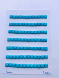Turquoise Square Cabs - 5 mm size - Pack of 2 Pcs - AAA Quality - 100% Natural Turquoise- Turquoise Cabochon - Flat Back Cabs
