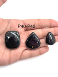 Purpurite Cabs ,Code P41-P43 .Natural gemstone , Gemstone cabochon. Purpurite