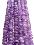 Lavender Amethyst 12mm Roundel Beads • Natural Lavender Amethyst Rondelle Beads• Length 40 Cm • Origin Brazil
