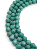 12mm Amazonite Round Beaded . Length in 15.5 Inch Stretch , Amazonite Bracelet- AAA quality Natural Amazonite beads