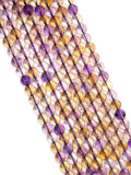 Ametrine round beads 8 mm Size AAAA Quality , Ametrine Round Beads, 40cm strand- Gemstone Round Beads- Ametrine