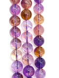 Ametrine 14MM Round, Ametrine Round Beads, 15.5 Inch Strand,AAA quality . Natural Ametrine in mix color shade