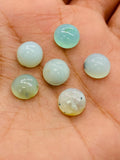 Peruvian Opal Cabochon• SIZE 9 MM • Pack of 6 pcs. AAA Quality • Natural Peru Opal Cabs • Origin- Peru
