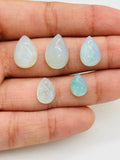 Peruvian Opal Pear Cabochon• Pack of 5 pcs mix size • Natural Peru Opal Cabs • Origin- size 7x10,8x11,9x13,10x14 and 10X15 code #1