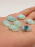 Peruvian Opal Cabochon• SIZE 10X14 MM • Pack of 7 pcs. AAA Quality • Natural Peru Opal Cabs • Origin- Peru