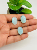 Peruvian Opal Cabochon• size 12-13X18 MM • Pack of 3 pcs. AAA Quality • Natural Peru Opal Cabs • Origin- Peru