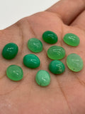 Chrysoprase Cabs 8x10,9x11,7x9,6x8 mm size , Chrysoprase Cabochon- Chrysoprase Cabs-