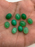 Chrysoprase Cabs 8x10,9x11,7x9,6x8 mm size , Chrysoprase Cabochon- Chrysoprase Cabs-