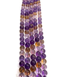 Ametrine round beads 12mm AAA Quality , Ametrine Round Beads, 40cm strand- Gemstone Round Beads- Ametrine
