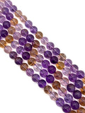 Ametrine round beads 12mm AAA Quality , Ametrine Round Beads, 40cm strand- Gemstone Round Beads- Ametrine