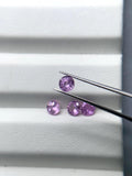 4 mm Pink Sapphire Round Diamond cut Faceted AAA - Code # P4- Pack of 1 Piece- Natural Pink Sapphire Loose Gemstone - AAA Quality