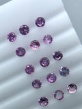 1 Pc 3.5 mm Pink Sapphire Round Diamond cut Faceted AAA - Code # A1- Medium Pink Color- Natural Pink Sapphire Loose Gemstone - AAA Quality