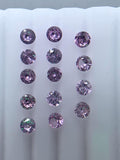 1 Pc 3.5 mm Pink Sapphire Round Diamond cut Faceted - Code # A2 - Light Pink Color- Natural Pink Sapphire Loose Gemstone - AAA Quality