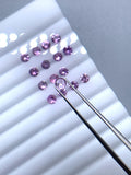 1 Pc 3.5 mm Pink Sapphire Round Diamond cut Faceted AAA - Code # A3- Good Pink Color- Natural Pink Sapphire Loose Gemstone - AAA Quality