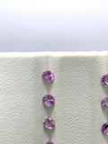 2.5 mm Pink Sapphire Round Diamond cut Faceted - Code # C1- Good Pink Color- Natural Pink Sapphire Loose Gemstone - AAA Quality- Qty 4 Pcs