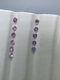 1.8 mm Pink Sapphire Round Diamond cut Faceted - Code # E4- Light Pink Color- Natural Pink Sapphire Loose Gemstone - AAA Quality- Qty 10 Pcs