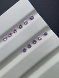 2 mm Pink Sapphire Round Diamond cut Faceted - Code # D1- Light Pink Color- Natural Pink Sapphire Loose Gemstone - AAA Quality- Qty 6 Pcs