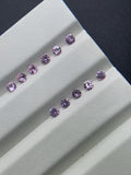 1.8 mm Pink Sapphire Round Diamond cut Faceted - Code # E4- Light Pink Color- Natural Pink Sapphire Loose Gemstone - AAA Quality- Qty 10 Pcs