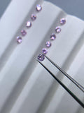 1.8 mm Pink Sapphire Round Diamond cut Faceted - Code # E4- Light Pink Color- Natural Pink Sapphire Loose Gemstone - AAA Quality- Qty 10 Pcs