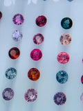 2.7-2.9/ 3 / 3.3/ 3.5mm Spinel Round Diamond Cut loose stone • Natural Multi Spinel Stone - AAAA Quality - Pack of 2 Pcs - Loose Gemstone