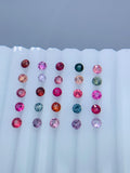 2.7-2.9/ 3 / 3.3/ 3.5mm Spinel Round Diamond Cut loose stone • Natural Multi Spinel Stone - AAAA Quality - Pack of 2 Pcs - Loose Gemstone