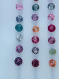 Spinel Round Diamond Cut loose stone • Natural Multi Spinel Stone - AAA Quality - Loose Gemstone- Size 2.5 - 4 MM