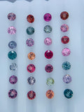 Spinel Round Diamond Cut loose stone • Natural Multi Spinel Stone - AAA Quality - Loose Gemstone- Size 2.5 - 4 MM