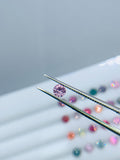 Spinel Round Diamond Cut loose stone • Natural Multi Spinel Stone - AAA Quality - Loose Gemstone- Size 2.5 - 4 MM