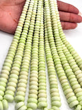 Lemon Chrysoprase 6-14mm Roundel Beads • AAA Quality • 100% Natural Lemon Chrysoprase Roundel Beads • Origin Australia