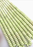 Lemon Chrysoprase 6-14mm Roundel Beads • AAA Quality • 100% Natural Lemon Chrysoprase Roundel Beads • Origin Australia