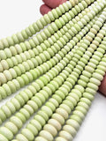 Lemon Chrysoprase 6 mm Roundel Beads • AAA Quality • 100% Natural Lemon Chrysoprase Roundel Beads • Origin Australia