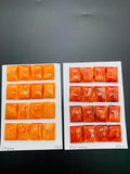 15x20 mm Spiny Oyster Shell Rectangle Cabs • Pack of 1 Pc • AAA Quality • Natural Shell Cabochon • Orange/ Red Color