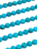 Turquoise Round Cabs - 6 mm size - Pack of 2 Pc - AAA Quality - 100% Natural Turquoise- Turquoise Round Cabochon - Flat Back Cabs