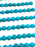 Turquoise Round Cabs - 6 mm size - Pack of 2 Pc - AAA Quality - 100% Natural Turquoise- Turquoise Round Cabochon - Flat Back Cabs