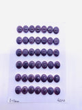8x10 mm Wampum Quahog Shell Oval Cabs • Pack of 4 Pcs • AAA Quality • Natural Wampum Shell Cabochon • Flat Back