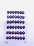8x10 mm Wampum Quahog Shell Oval Cabs • Pack of 4 Pcs • AAA Quality • Natural Wampum Shell Cabochon • Flat Back